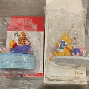 Disney Winnie the Pooh Musical Set of 2 Ornaments 2017 & 2006